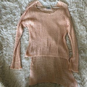 Sabo Skirt High Low Knit Sweater